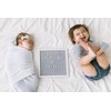 Pearhead Classic Wooden Felt Letterboard, Gender-Neutral Baby Keepsake Nursery Décor,