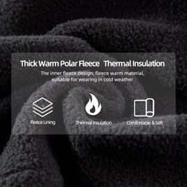 ROCKBROS Ski Mask Balaclava Winter Mask for Men Baclava Cold Weather Thermal (Black 1)