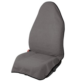 Wunvihay Car Seat Covers - Front Seats Sweat - Absorbent & Waterproof Towel Material, Ideal for Gym, Running, Swimming, Beach & Hiking - Fits Cars, SUVs, Trucks (Classic Gray, 1 Piece)