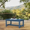 SERWALL SERWALL HDPE Outdoor Coffee Table, All-Weather Patio Coffee Table,