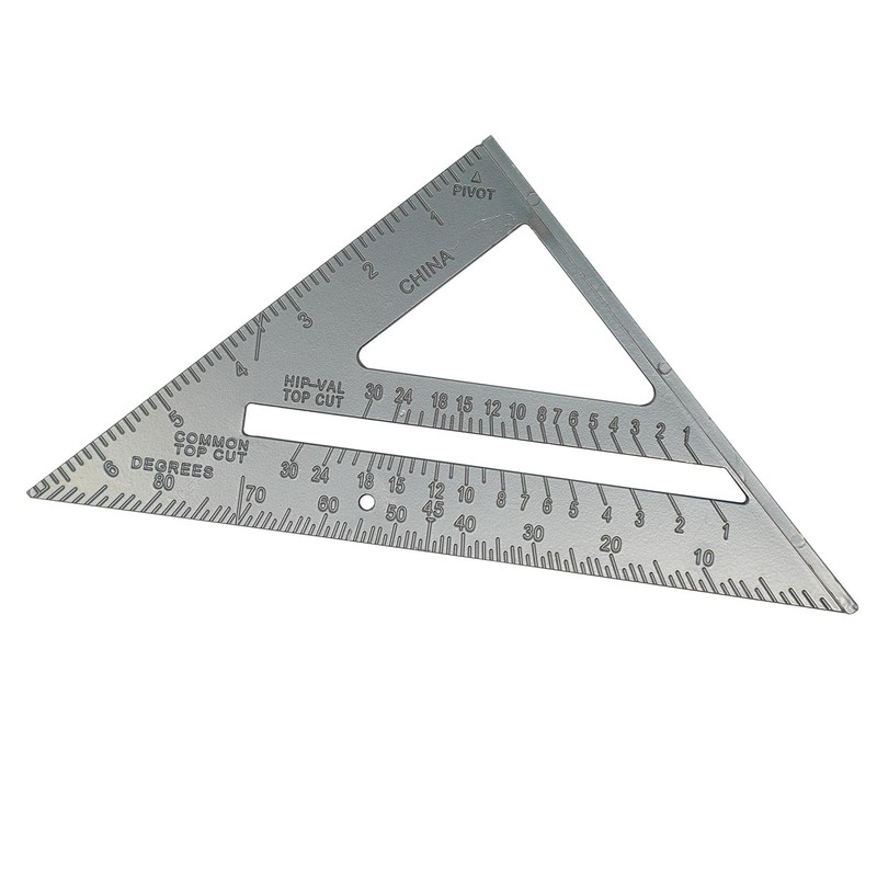 Dapetz ® 6" Aluminum Alloy Roofing Square, Triangle Measuring Gauge,