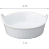 HIC Kitchen Mini Eared Ramekin Set, Fine White Porcelain, 1-Ounce,