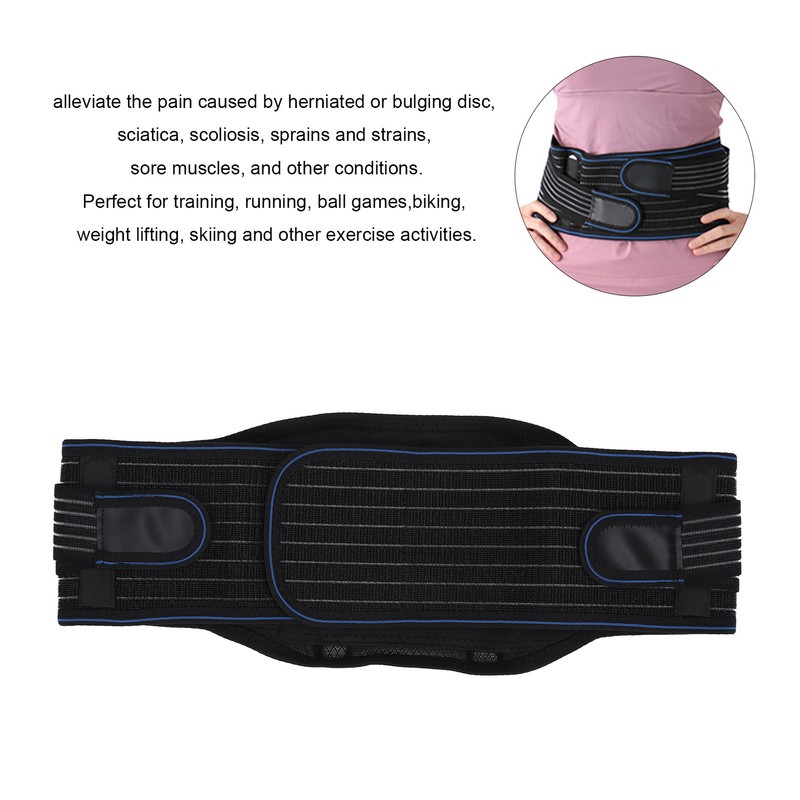 Lower Back Support Adjustable Vertical Bracing Double Layers Widely Used