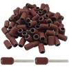 Aracombie 80 Grit 1/4" Sanding Drum Set 100pcs, Premium Aluminum