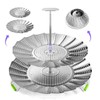 LANVIYA Vegetable Steamer Basket,2 Layer Large Capacity Food Steamer for