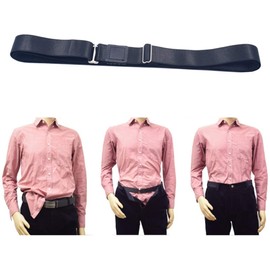 Beavorty Dress Shirt Belt Shirt Stay Elastic Invisible Adjustable Undergarment Belt for Keeping Shirt Tucked in 1pc Mens Dress Belts