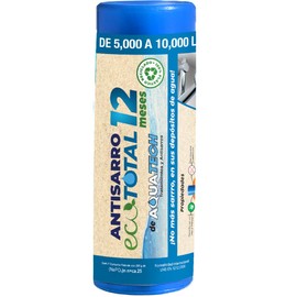Sistema Antisarro para Depósitos de Agua Industriales de 5,000 a 10,000 L. 12 Meses. Filtro de Agua para Tinaco Previene formación de Sarro, Descalcif