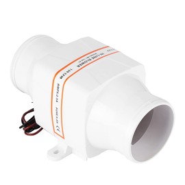 3" In-Line Air Blower Marine Bilge Air Blower Mute Strong Ventilation Fan for Yacht Boat RV 12V/24V, Souffleur d'air en ligne de 3"Ventilateur de cale marin Ventilateur de ventilation muet(12V)
