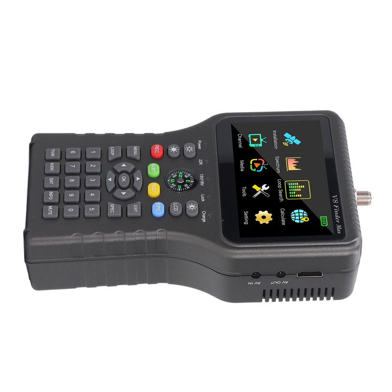 Satellite Finder with Compass Function 4000mAh 4.3in TFT LCD Display
