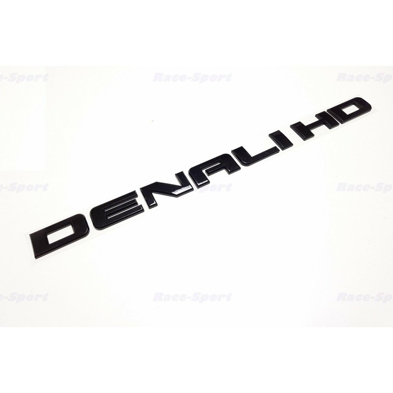 2X Denali HD Side Door Tailgate Letter Nameplate Emblem Badge