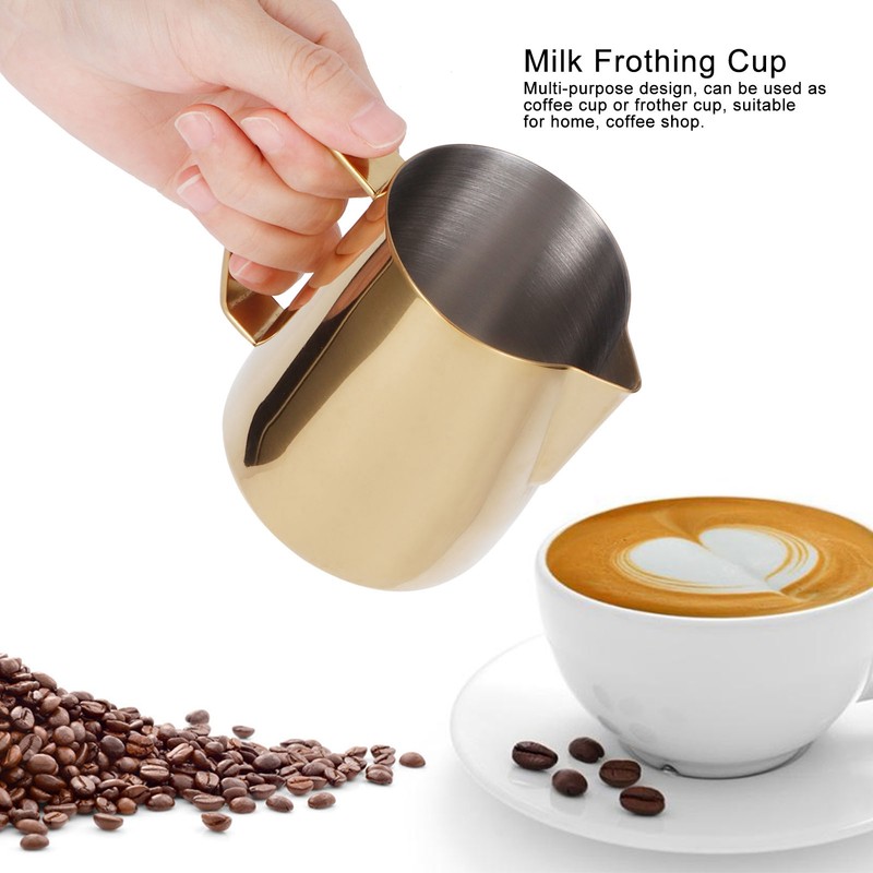 Coffee Jug 304 Stainless Steel Milk Frothing Cup Multifunction Latte