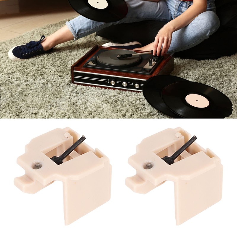 Record Player Needle, Diamond Stylus Reduce Wear Tear Turntable Needle