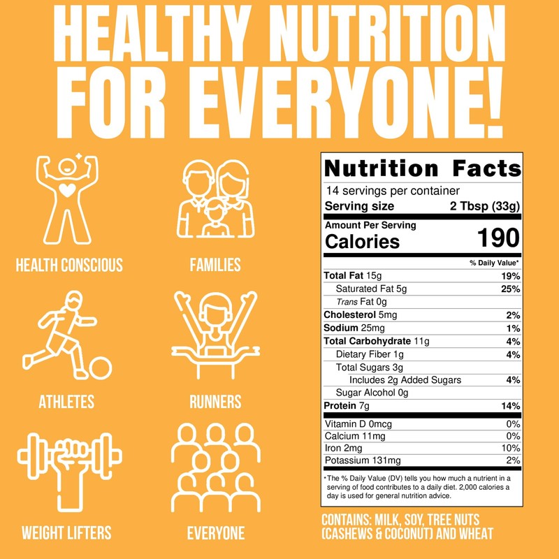 Fit Butters Chocolate Chip Cookie Dough Cashew Butter Spread -