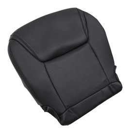 SecosAutoparts Perforated Black Front Left Driver Bottom Lower Replacement Leather Seat Cover Compatible with Lexus Lx570 2008 2009 2010 2011 2012 2013 2014 2015