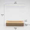 Desktop Luminous Memo Note Board Plug In LED Lamp Base