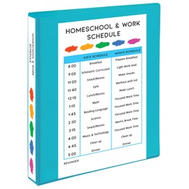 AVERY Durable View Binder w/Slant Rings, 11 x 8 1/2, 1" Cap, Aqua (17295)