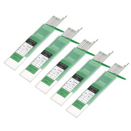 HARFINGTON 50pcs TIG Welding Tungsten Electrodes 1/16" x 7" Pure Tungsten for Stainless Steel Welding Aluminum Magnesium Alloy Welding, Green WP