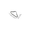 WOONEKY 45pcs Triangle Buckles for Trampoline Metal Rings for Safe