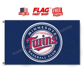 Unbranded Minnesota Twins 3x5 FT Flag Man Cave Flag Old School Banner USA FREE Shipping