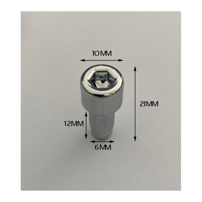 Wheel Cover Bolt Silver 4PCS Wheel Rim Bolt Chrom Fuel