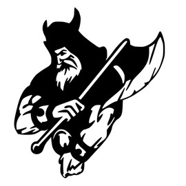 Viking with Ax Vinyl Decal Sticker Motorcycle Club Racing Motobike Biker Free Spirit (Black, 2.7" x 3")