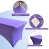 Dololoo Stretchable Tablecloths 6ft for Rectangle Tables with Open Back,