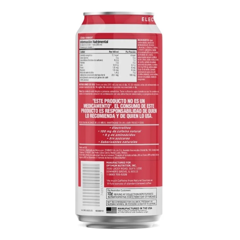 Amino Energy + Electrolitos 12 Pack 355ml C/u