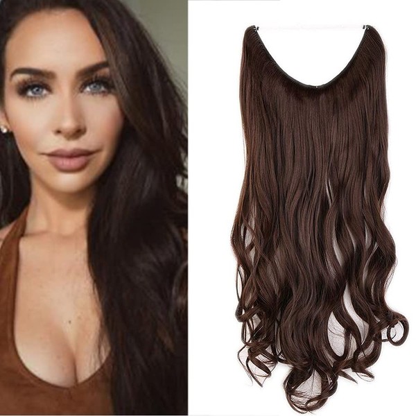 Secret Wire Hair Extensions 20" Curly Wire In Hair Extensions
