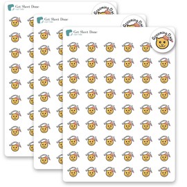 Grooming Day Appointment Planner Sticker / 54 Fun Vinyl Stickers (1/2”) / Dog Kitty Cat Care Reminder/Chores Groomer/Productivity Life/Bullete Journaling Bujo (3 sheets, Cat, Matte Vinyl)