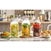 eleganttime 64 oz Mason Jar Wide Mouth 3 Pack,Large Half