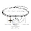 HEYEJET Christening Gift Bracelets for Women with 26 Letters Baptism
