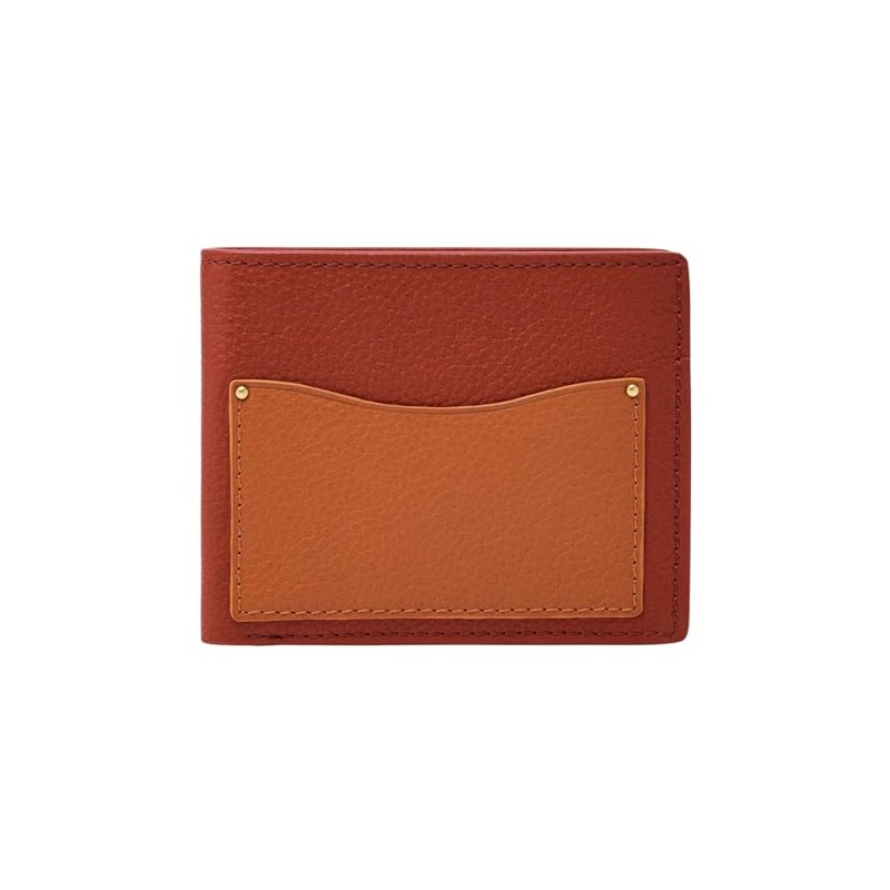 Fossil Anderson Bifold Orange Multi, Orange Multi, Fashionable