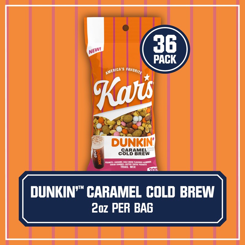 Kar's Nuts DUNKIN' Caramel Cold Brew - 2oz Bag (Pack