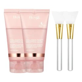 Mascarilla Envolvente Nocturna De Colágeno Máscara Exfolian 2pz
