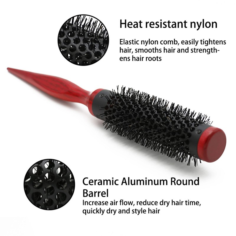 1 Pcs Round Brush, Round Hair Brush Mini Ultra Thin