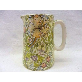 William Morris Golden Lilly Half Pint jug Made by Heron Cross Pottery
