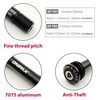 ONIPAX Anti-Theft 12mm Front Hub Thru Axle, Thread M12x1.5mm, L12mmx120/125mm
