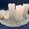 ToCi Set of 4 LED Candles White Ø 7 x