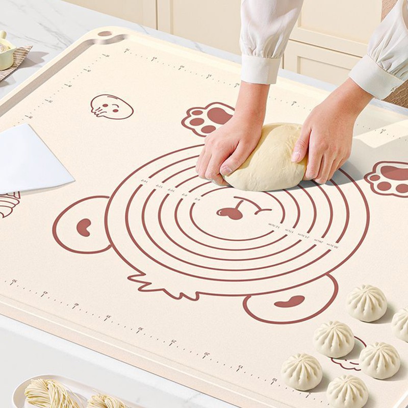 Pastry Mat Prevent Slip Odorless Thickened Silicone Dough Rolling Mat