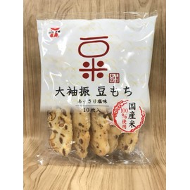 Iwatsuka Osodefuri Mamemochi 3.88 oz. (110g) (11g x 10 sheets) (Pack of 3) Baked Rice Crackers with Soybeans - Wheat Free - MADE IN JAPAN
