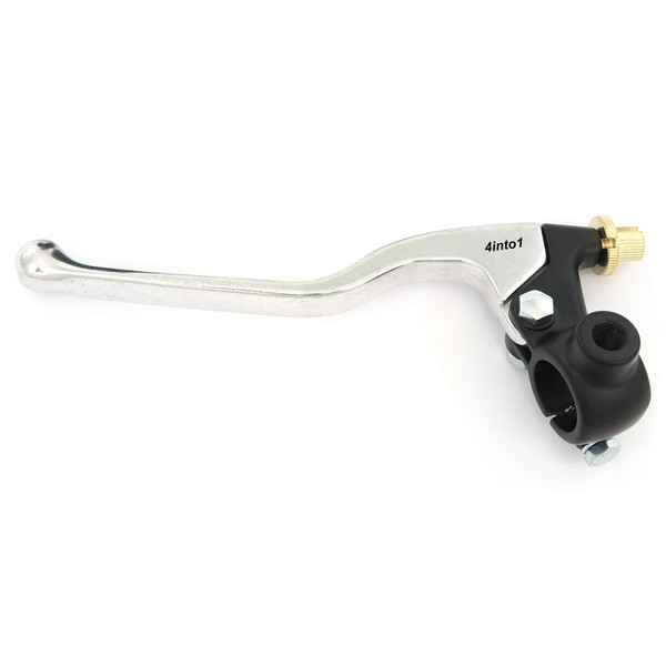 Motorcycle GP Clutch Lever Assembly w/Mirror Mounts - Black &