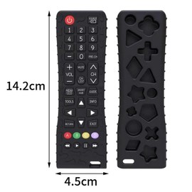 LUYING Baby Toy, Remote Control Shape, Baby Teeth, Early Education Toy, Sensory Stimulation Toy, Birthday Gift, Washable Safe Material, Easy to Grip and Washable