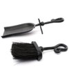 Steel Black Hearth Tidy Loop Top Fireside Pan & Brush