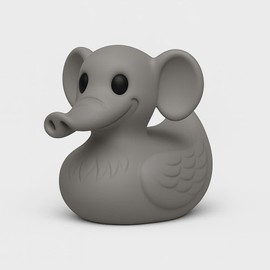 3D Printed Elephant Duck Figurine for Duck Duck Jeep Trend – Funny Gag Gift, Elephent White Gift– Collectible Dashboard Duck for Cars & Jeeps, Funny Elephent Décor, Duck for Cruise Ship Hiding