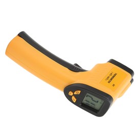 Digital Infrared Thermometer Handheld Temperature Measuring Gun 12:1 Non- -50-550℃ for Hot Water Pipe Cooking Electrical Connection