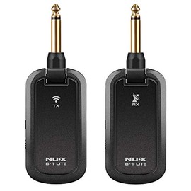 NUX B-1 Lite Guitar Wireless System 2.4GHz,Less than 5ms Latency,Anti WiFi Interference,Rechargeable Wireless Guitar Transmitter Receiver