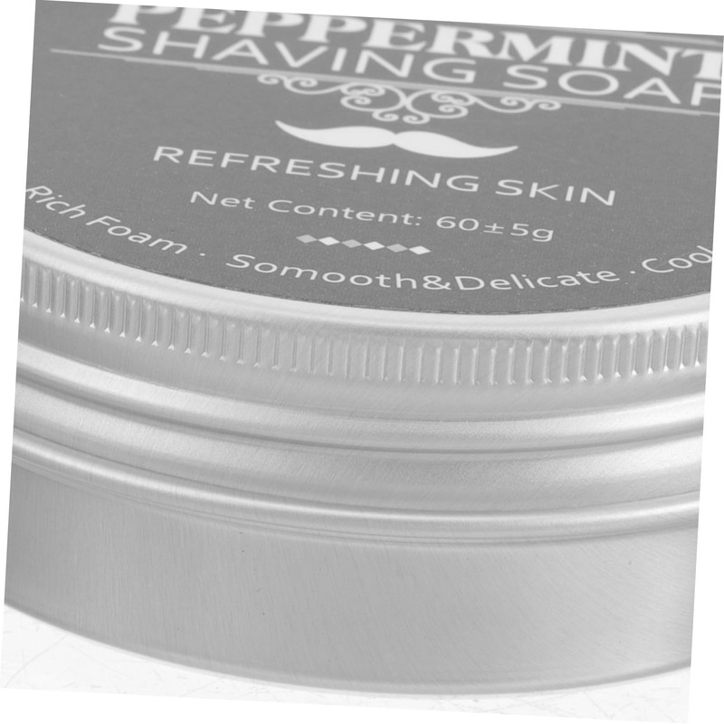 Baluue Peppermint Shaving Soap for Men Portable Natural Shave Soap