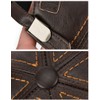 Gudessly Adjustable Men's Genuine Cowhide Leather Baseball Cap for Fall