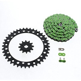 1998-2002 fits Yamaha YFS200 200 Blaster Green Chain & Black Sprocket 12/40