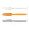 Fiskars Frühstücksmesser-Set, 3-teilig, Kunststoff, Weiß/Orange/Grau, Functional Form, 1016121